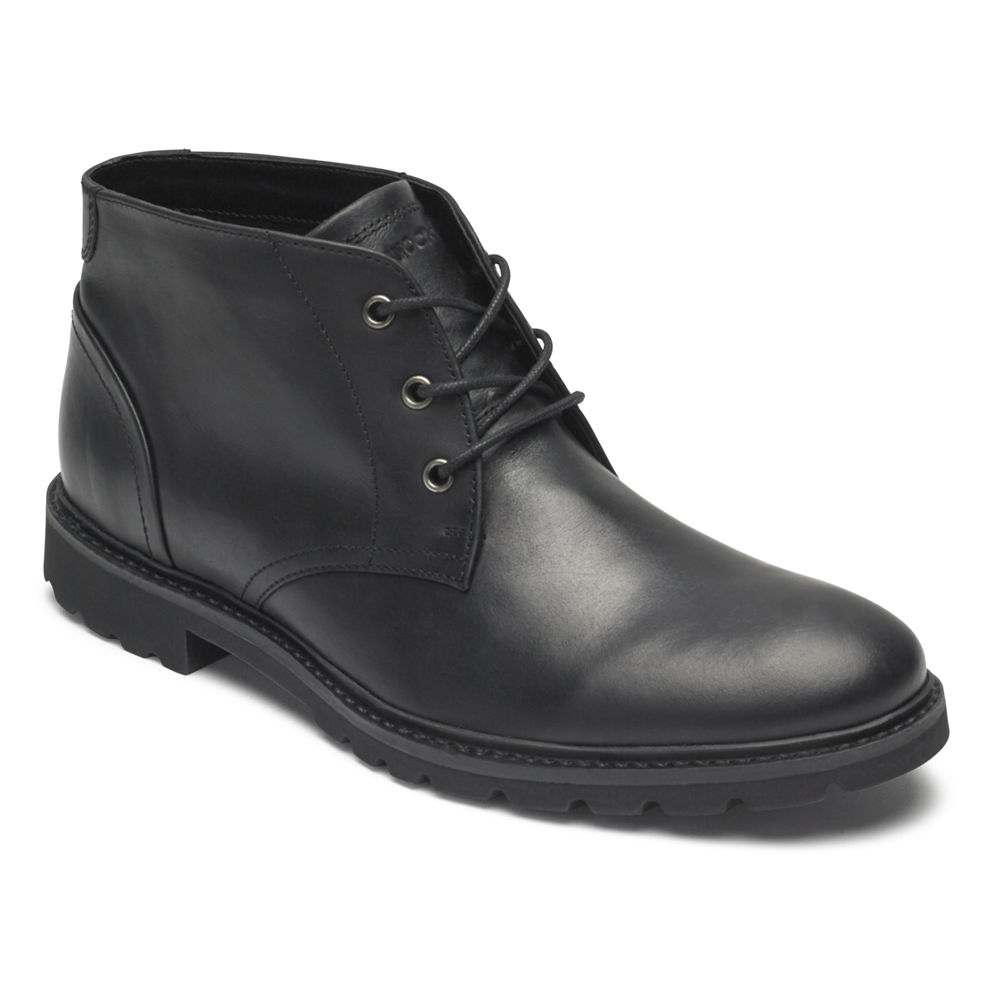 Rockport Støvler Herre Svart - Sharp & Ready Chukka - SVDM03912